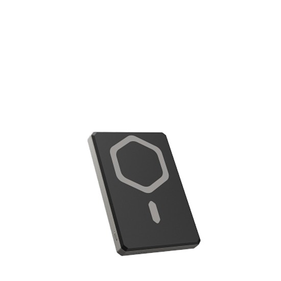 UAG Ultra Slim 5K 5000 mAh külső akkumulátor, állvánnyal, 10 W-os USB-C kábellel, MagSafe kompatibilis - titán