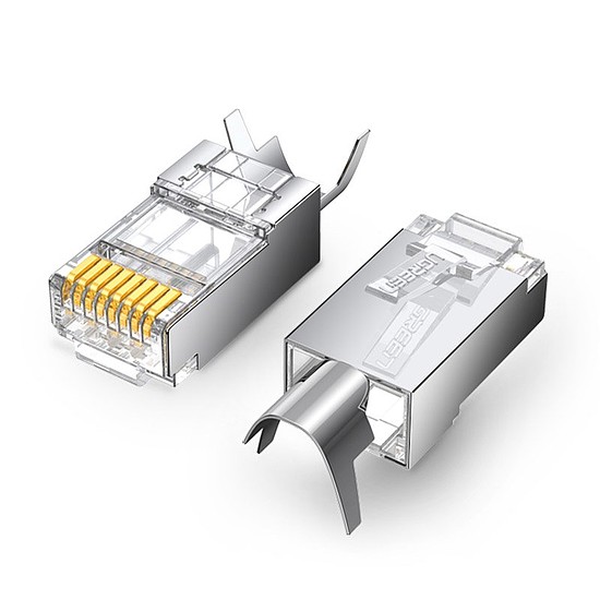 Ugreen 10x moduláris dugó RJ45 dugó 8P8C Cat 6A / 7 (70316)