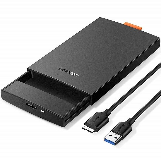 UGREEN 2.5 SATA SSD / HDD külső ház, fekete (60353)