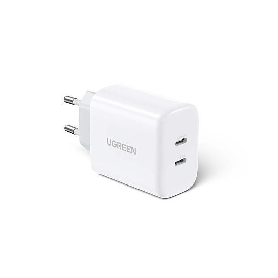 Ugreen CD243 adapter, 2x USB-c, 40 W, fehér (10343B)