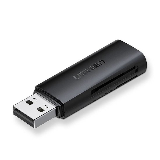 UGREEN CM264 TF / SD memóriakártya-olvasó, USB 3.0 fekete (60722)