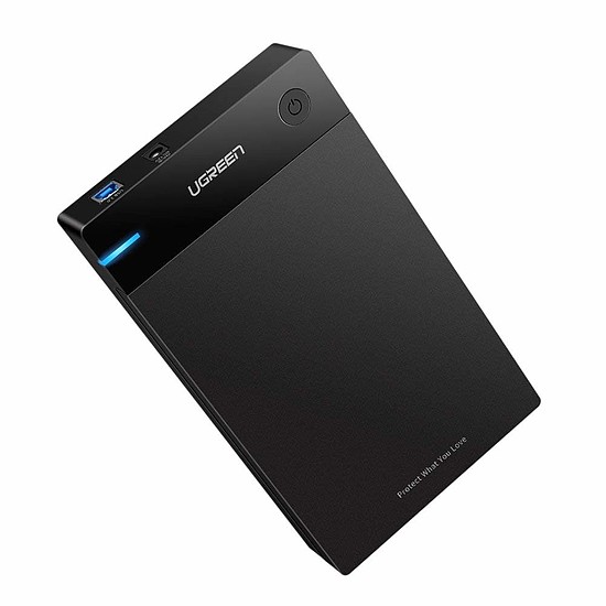 UGREEN Külső 3.5 SATA USB 3.0 HDD ház, fekete (50422)