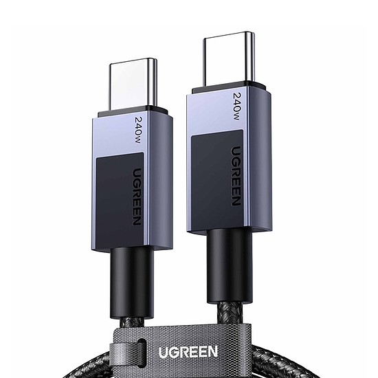 Ugreen L513 USB-C-USB-C kábel, Power Delivery PD 240W, 1m, 480Mbps Star Gray (45067)