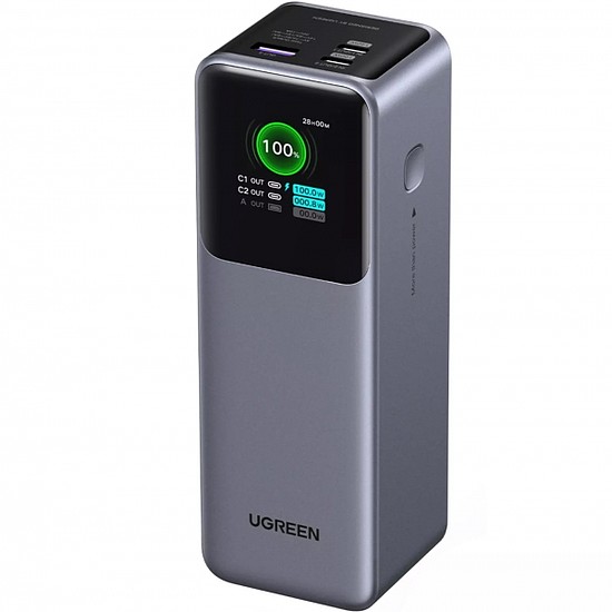 UGREEN PB722 külső akkumulátor, 25000mAh, 200W, QC + PD, szürke