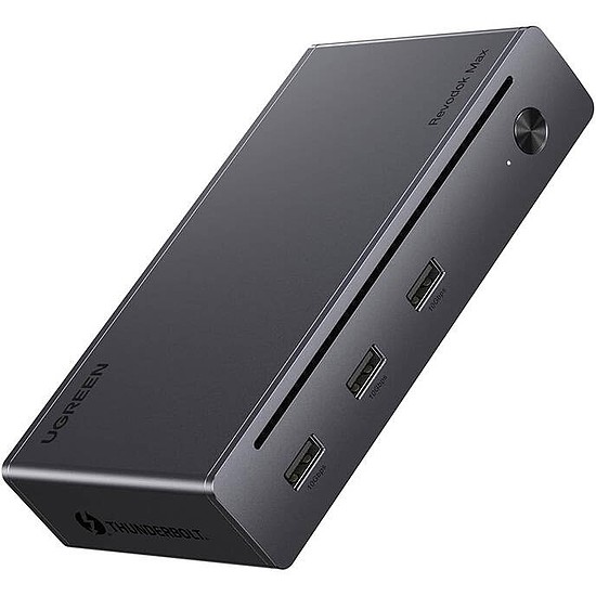 Ugreen Revodok Max 208 dokkoló állomás, 4x Thunderbolt 4, 3x USB, RJ45, DC 140W (25053EU)