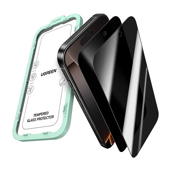 Ugreen SP1154 adatvédelmi edzett üveg iPhone 17 Air készülékhez 2 db (95606)