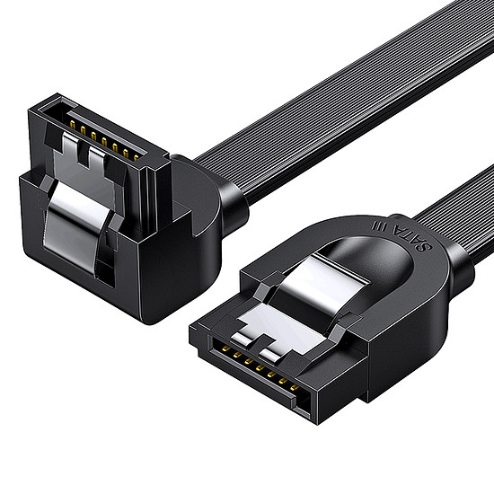 Ugreen szögletes SATA 3.0 kábel 0,5m fekete (US217)