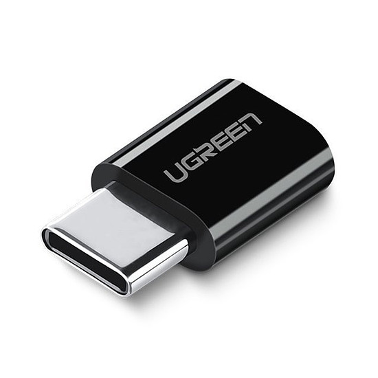UGREEN US157 micro USB - USB-C adapter, fekete (30391)