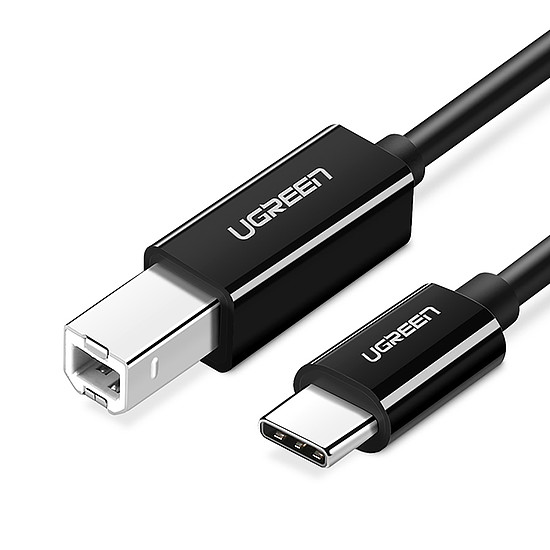 Ugreen US370 45106 kábel USB-C / USB-B nyomtatóhoz 2 m - fekete
