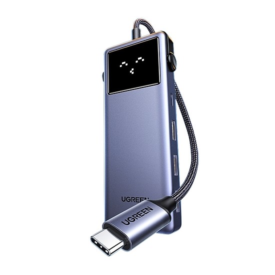 Ugreen USB-C hub CM888 Uno, 7w1, USB-C 3.2 Gen1, PD 85W, HDMI, USB 3.0 (45155)