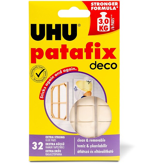 UHU Patafix homedeco - fehér gyurmaragasztó - 32 db / csomag (U40660)