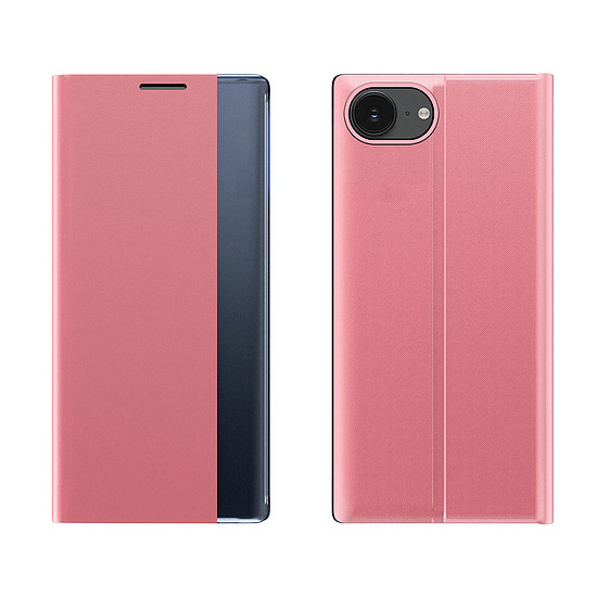 Új alvótok iPhone 16e kihajtható tok állvánnyal - rózsaszín