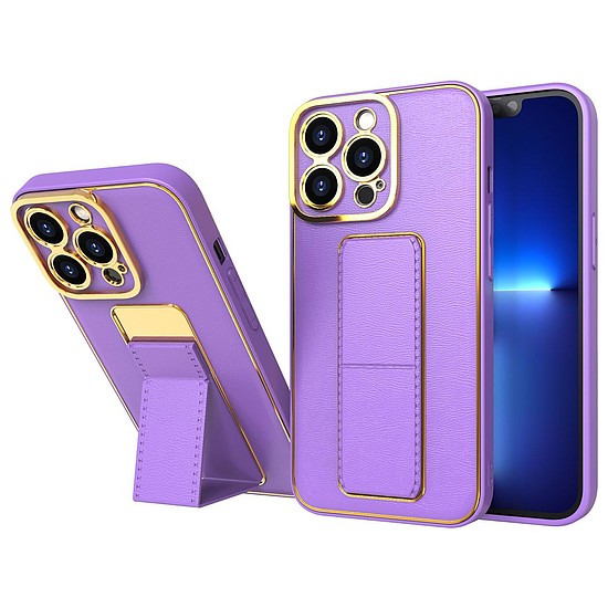 Új Kickstand Case tok iPhone 13-hoz, lila állvánnyal