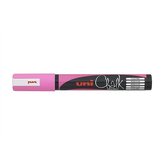 UNI Chalk PWE-5M folyékony krétamarker fluor rózsaszín 1,8-2,5mm