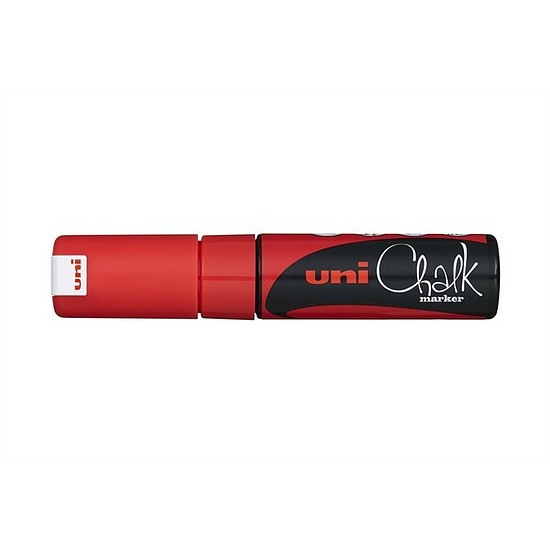UNI Chalk PWE-8K folyékony krétamarker fluor piros 8mm