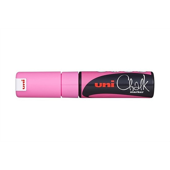 UNI Chalk PWE-8K folyékony krétamarker fluor rózsaszín 8mm