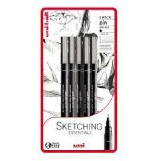UNI PIN 5 darabos rajzmarker készlet "Sketching Essential"