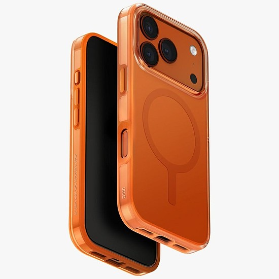 Uniq Clario Magclick töltőtok iPhone 17 Próhoz - narancssárga