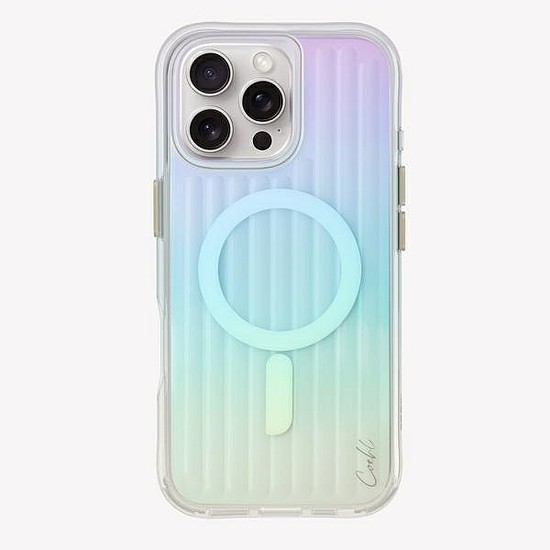 Uniq Coehl lineáris mágneses töltőtok iPhone 16 Pro Max telefonhoz - Irizáló