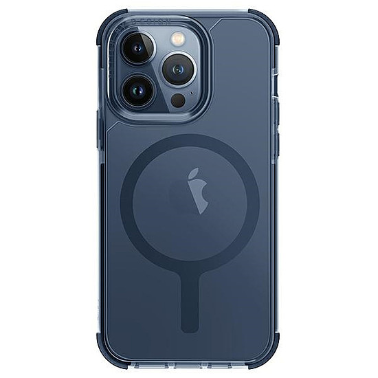 Uniq Combat iPhone 15 Pro Max 6.7" Magclick töltőtok sötétkék/füstkék