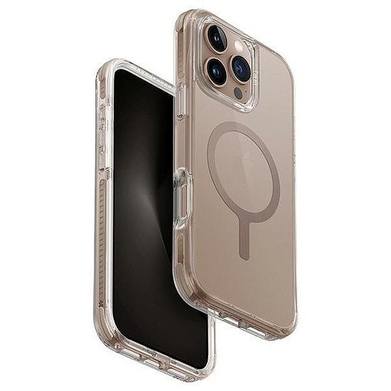 Uniq Combat iPhone 16 Pro 6.3" Magclick töltőtok arany/bézs arany