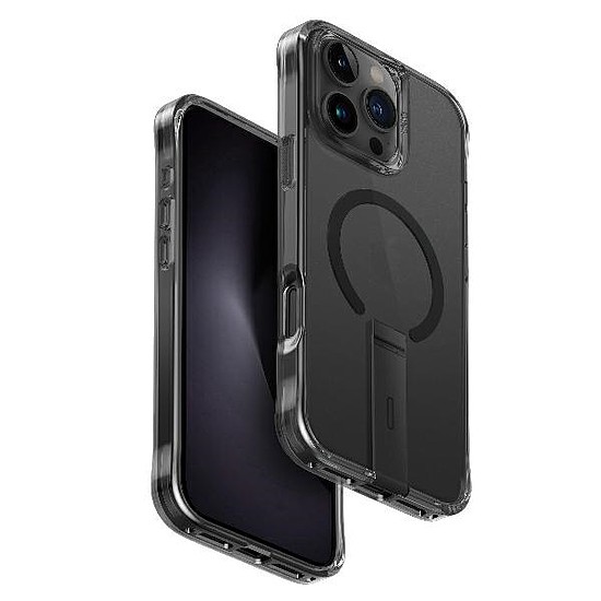 Uniq Eleva Vertica állvánnyal iPhone 16 Pro Max készülékhez - fekete