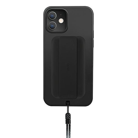 UNIQ Etui Heldro iPhone 12 mini 5,4" czarny/midnight black Antimikrobiális