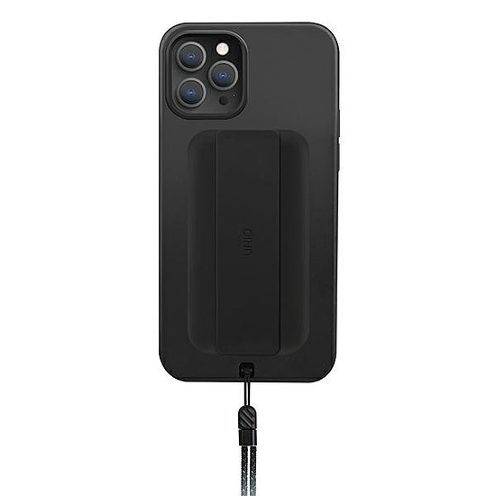 UNIQ Etui Heldro iPhone 12 Pro Max 6,7" czarny/midnight black Antimikrobiális