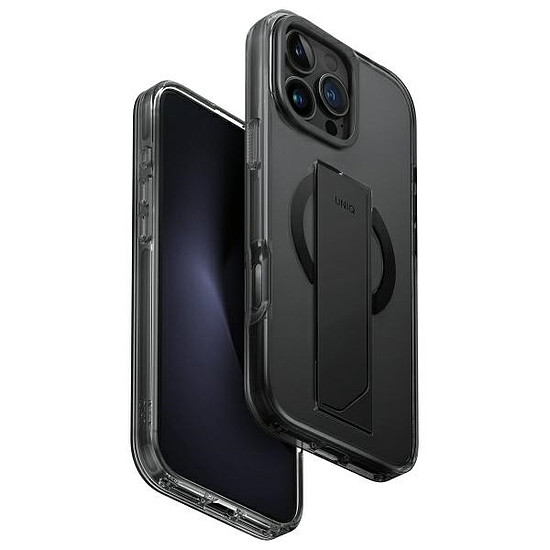 Uniq Heldro Max iPhone 16 Pro Max 6.9" Magclick töltőtok fekete/füstzöld