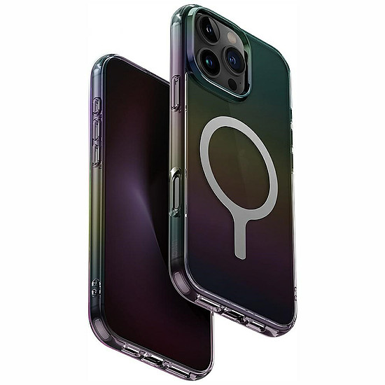 Uniq Iridescia Magclick töltőtok iPhone 16 Pro Maxhoz - fekete