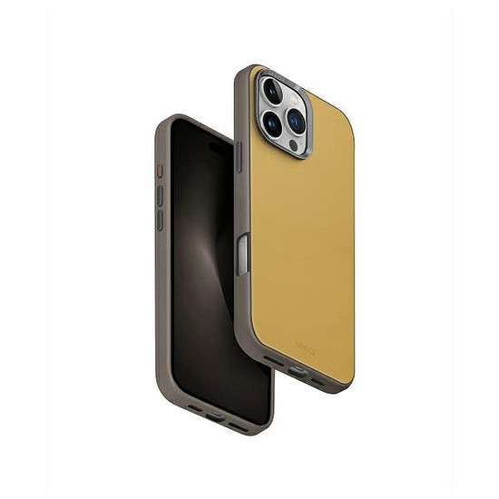 Uniq Lyden DS iPhone 16 Pro Max 6.9" Magclick töltőtok sárga-szürke/sárga-szürke
