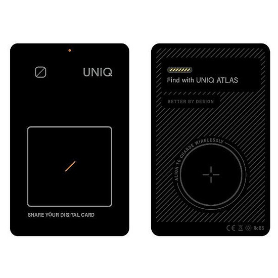 Uniq NFC helymeghatározó Atlasz szürke/grafit Uniq-ATLASCARDTRK-GRAPHITE