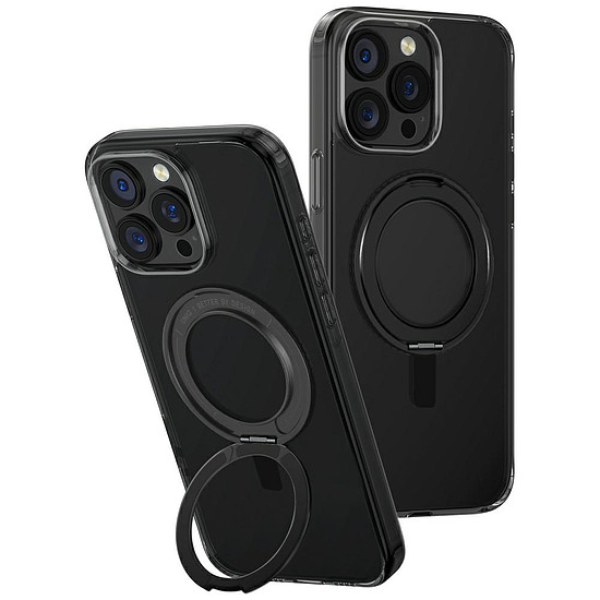Uniq Swivix 360 fokban forgatható, kihajtható tok iPhone 16 Pro Maxhoz - fekete