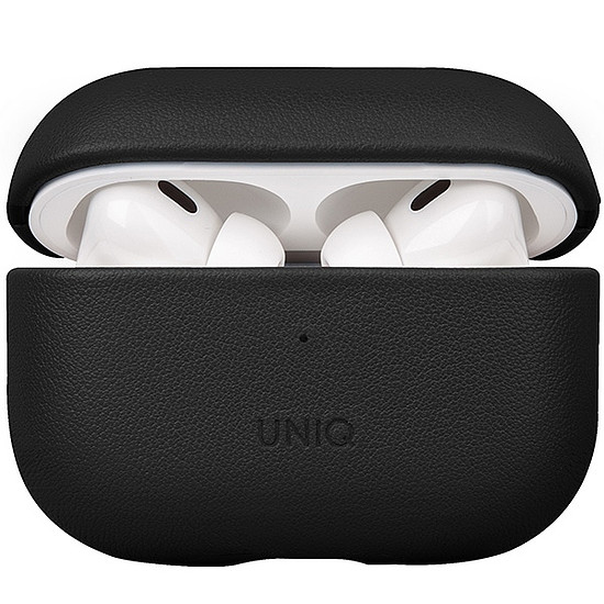 Uniq Terra valódi bőrtok AirPods Pro 2-höz - fekete