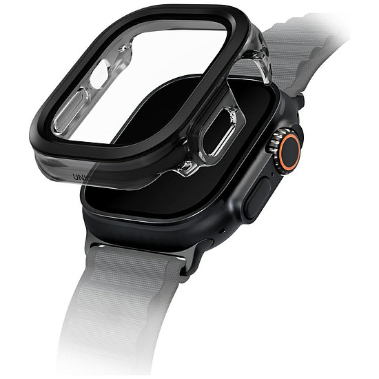 Uniq Voute edzett üveg tok Apple Watch Ultra 49mm-hez - fekete