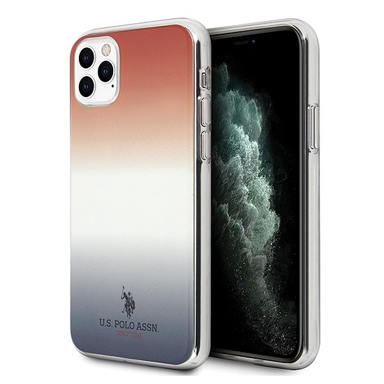 US Polo USHCN65TRDGRB iPhone 11 Pro Max czerwono-niebieski/blue&red Gradient Pattern Pattern Collection