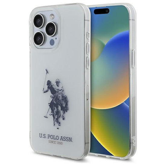 US Polo USHCP15XTPURBH iPhone 15 Pro Max 6.7" fehér, fényes, nagy logóval