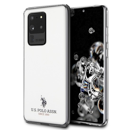 US Polo USHCS69TPUWH S20 Ultra G988 biały/fehér fényes