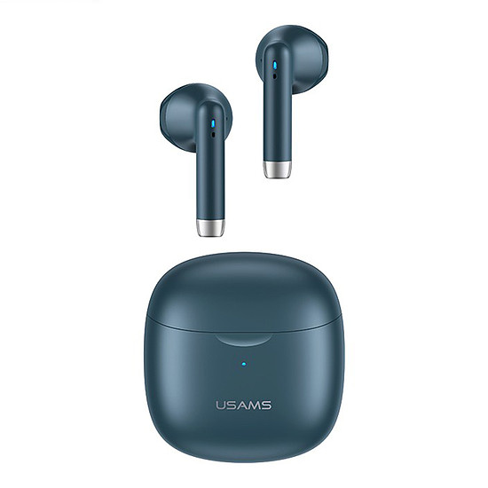 USAMS - IA04 sorozatú vezeték nélküli fülhallgatók (BHUIA03) - TWS Bluetooth 5.0-val - kék (KF235253)
