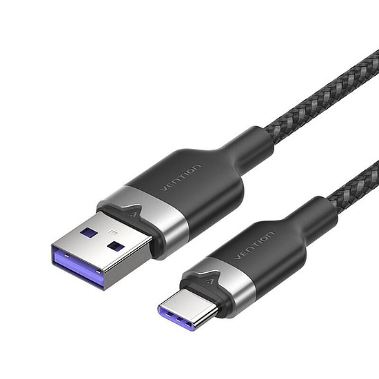 USB 2.0 A - USB-C 6A Vention CTOBH 2M kábel (fekete)