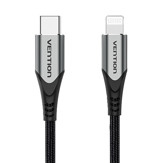 USB 2.0-Lightning Cable kábel Vention TACHH 2m szürke