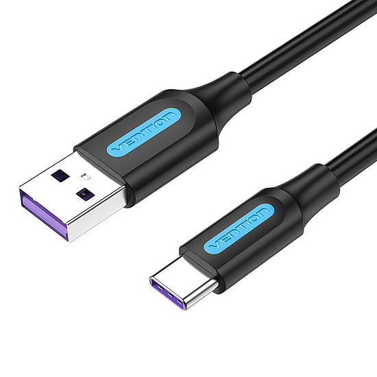 USB 3.0 A - USB-C kábelVention COZBD 0,5 m fekete PVC