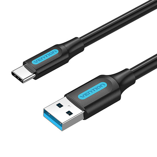 USB 3.0 A - USB-C kábelVention COZBF 1 m fekete PVC