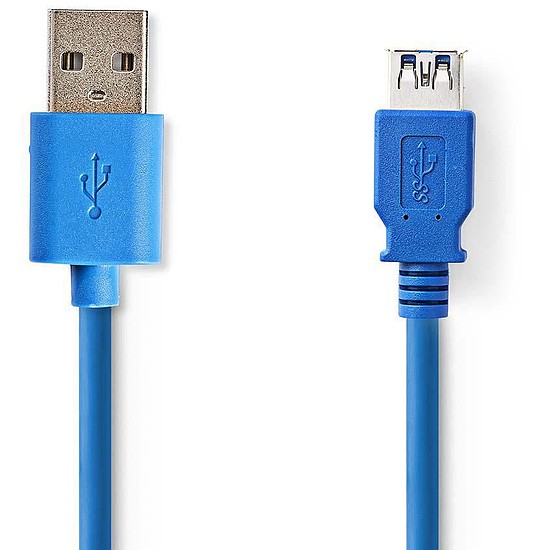 USB 3.0 hosszabbító kábel A-A Male (papa) - Female(mama) 2m CCGP61010BU20