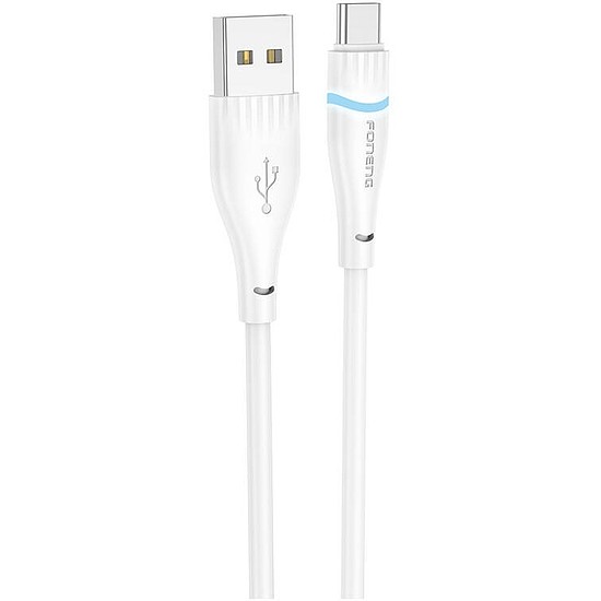 USB-A-USB-C kábel Foneng X101 3A, 1,2 m fehér (X101 Type-C)