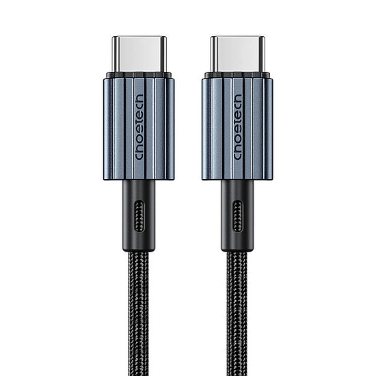 USB-C és USB-C kábel Choetech XCC-1014, PD 60W 1,2 m, fekete (XCC-1014)