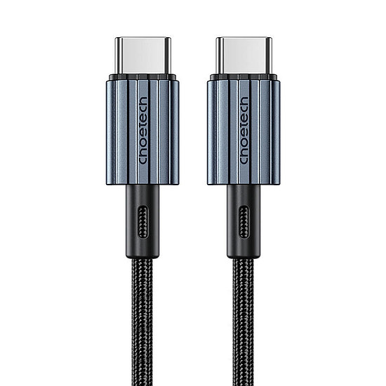 USB-C és USB-C kábel Choetech XCC-1014, PD 60W 1,2 m, fekete (XCC-1014)