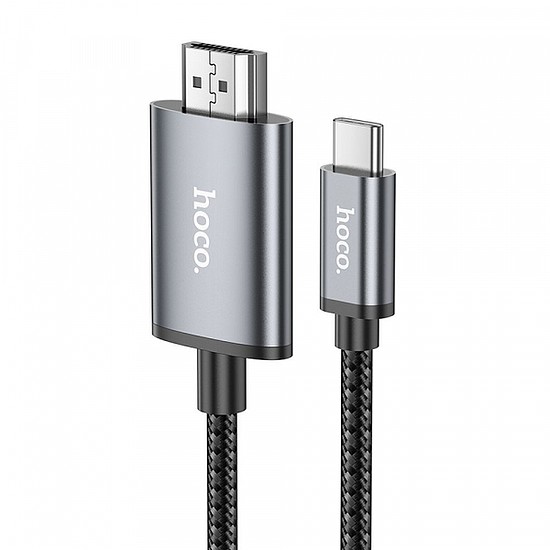 USB-C - HDMI videókábel Hoco UA27, 2m, szürke