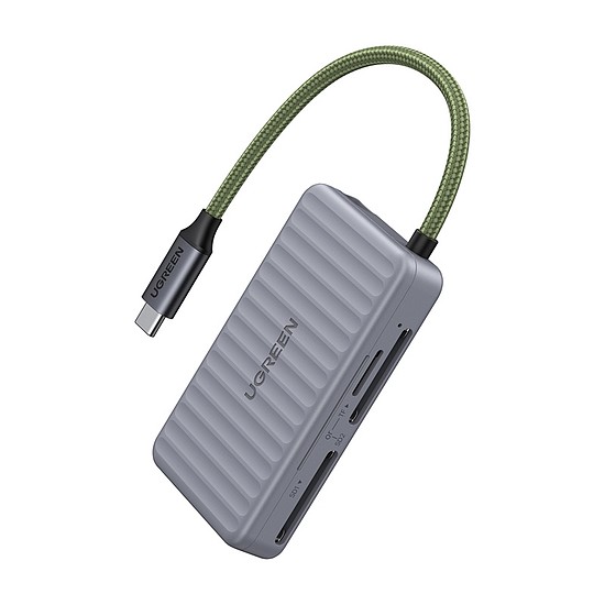 USB-C kártyaolvasó Ugreen CM868 2xSD 1xTF 170Mbps szürke (55886)