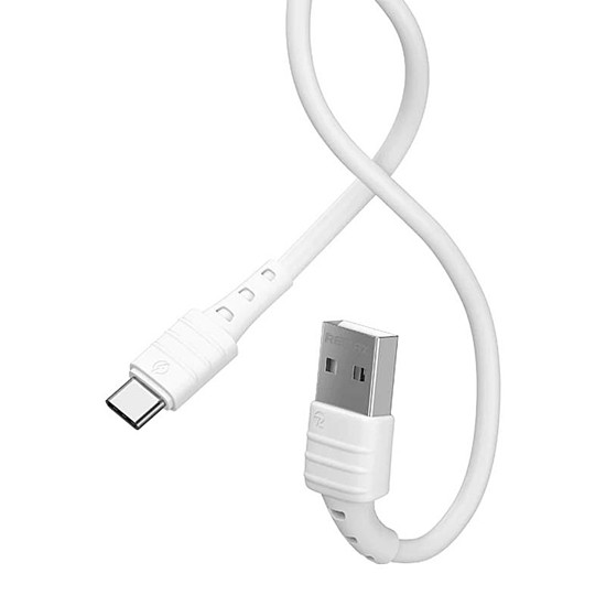 USB-C Remax Zeron kábel, 1 m, 2,4 A, fehér (RC-179a white)
